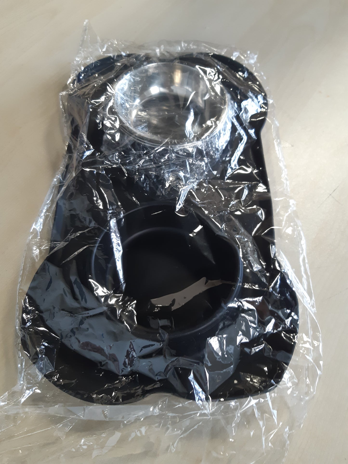 225055 - Tas për mace prej çeliku inox, 2 copë, S 36 x 21 cm
