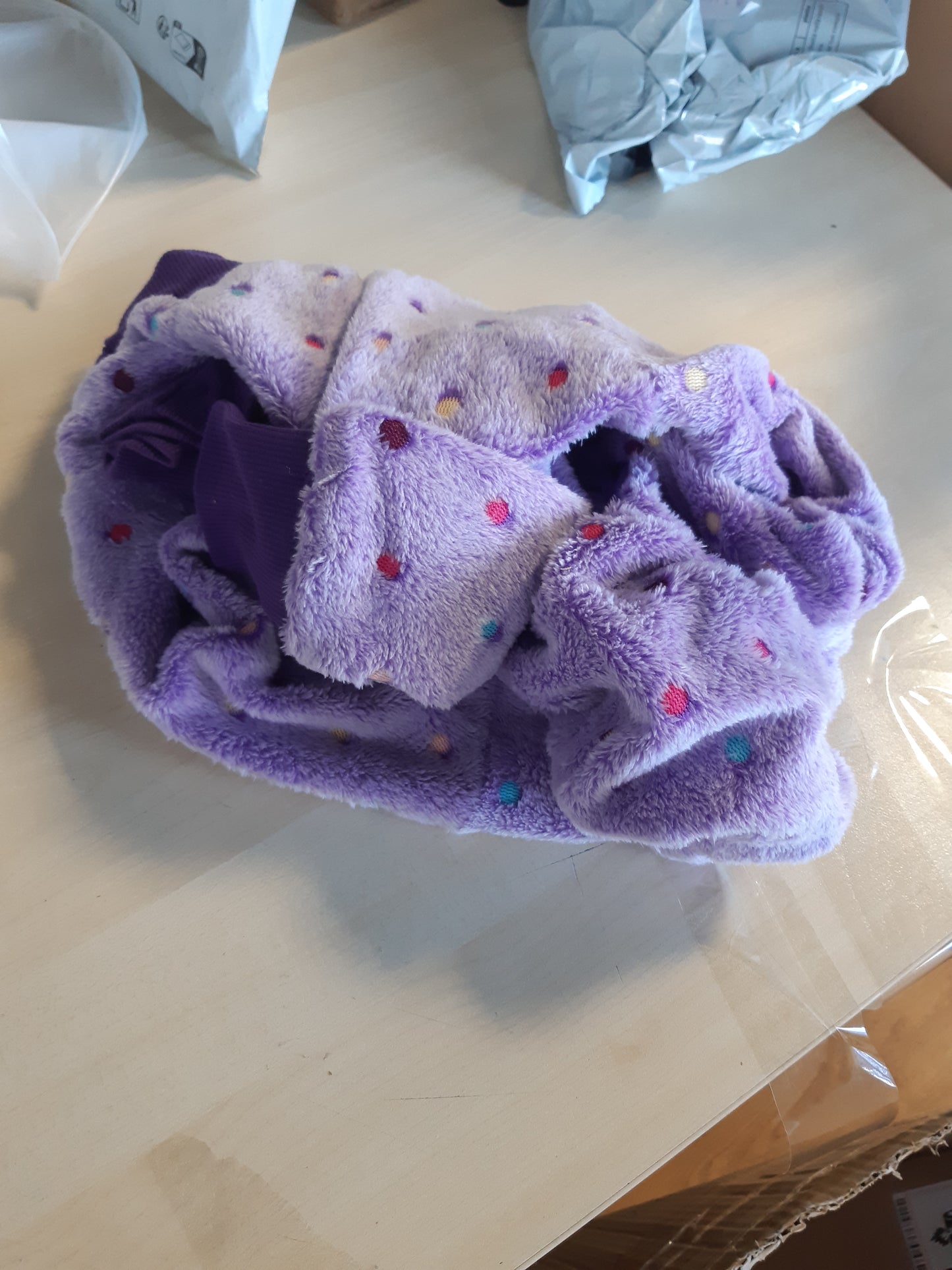 221991 - BT BEAR Rroba Dimri për Qen, Pizhame me Triko Flanelë, Xhaketë Dimri për Qen të Ngrohtë për Mot të Ftohtë, Kostum Jumpsuit, PJS, Veshje për Qen të Mesëm dhe të Madh (5XL, Vjollcë)