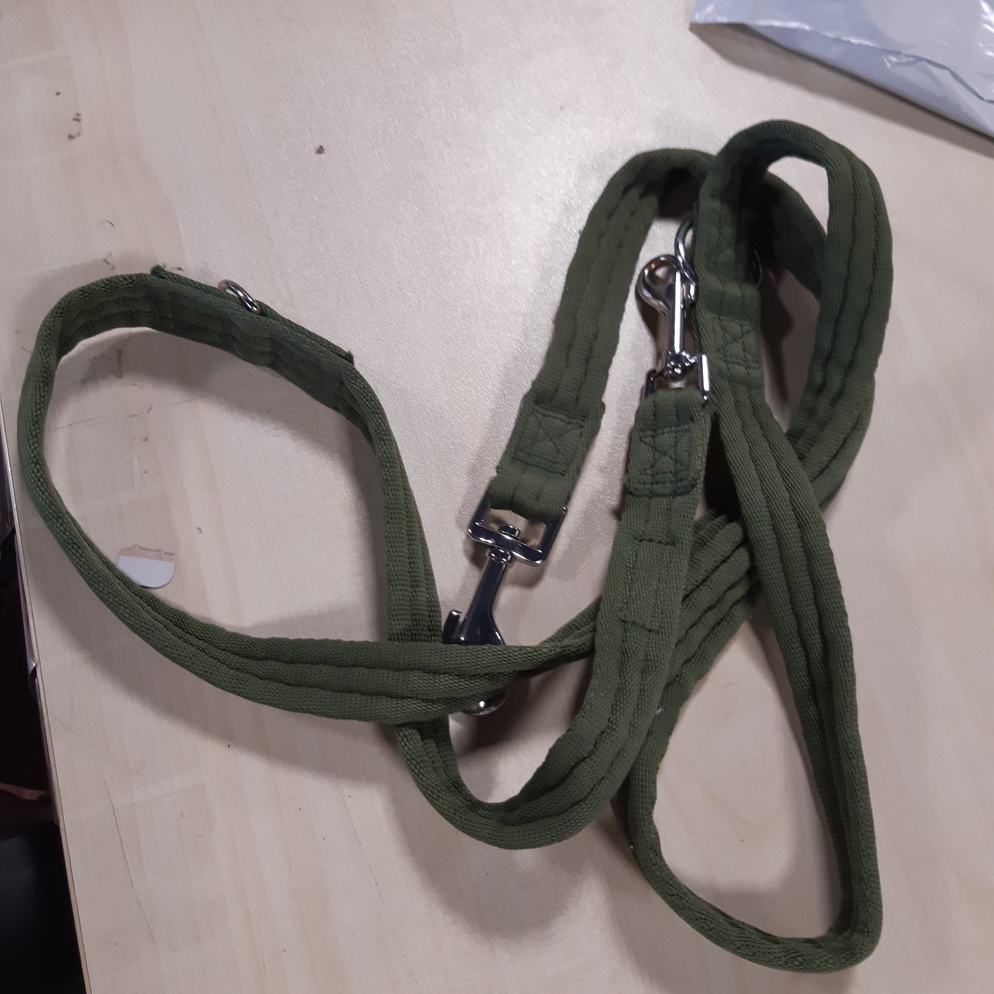 252099 - HALTI Double Leash - Lidhëse shumëfunksionale për stërvitjen dhe shëtitjen e qenit tuaj, Madhësi e madhe, Forest Green, 2m
