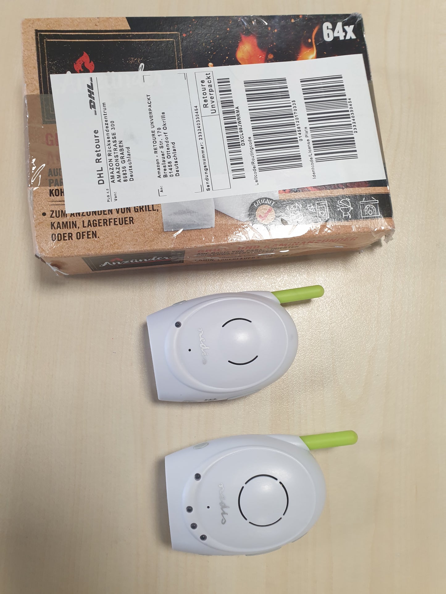 266465 - NEDIS Monitor për bebe Audio, pa tel, funksion bisede dypalëshe, rreze veprimi 300 m, Set me 2 copë, Jeshile/E bardhë