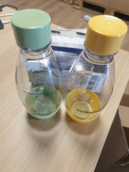 257182 - SODASTREAM Shishe plastike 0.5L - Pa BPA - jeshile dhe e verdhë - pako me 2