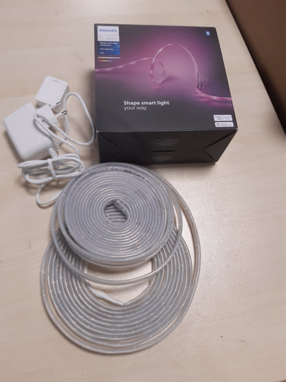 187034 - PHILIPS Hue - Shirita Drite LED Inteligjente 10m Pako e Brendshme, Komplet Baze, Kontroll Nëpërmjet Aplikacionit Hue, Pajtueshëm me Alexa, Google Assistant dhe Apple HomeKit