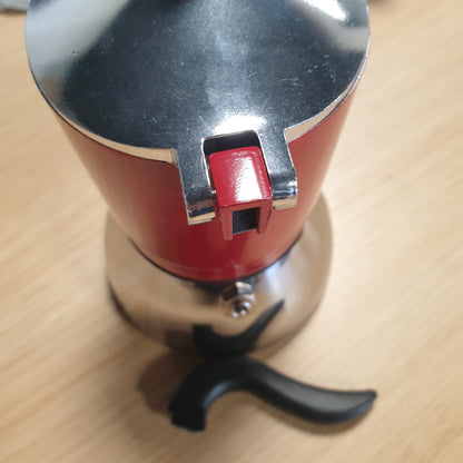 235591 - BIALETTI Fiammetta Induction Cafe Aparat me Filtër, 4 Filxhanë (150 ml), I Përshtatshëm për të Gjitha Sobat, i kuq