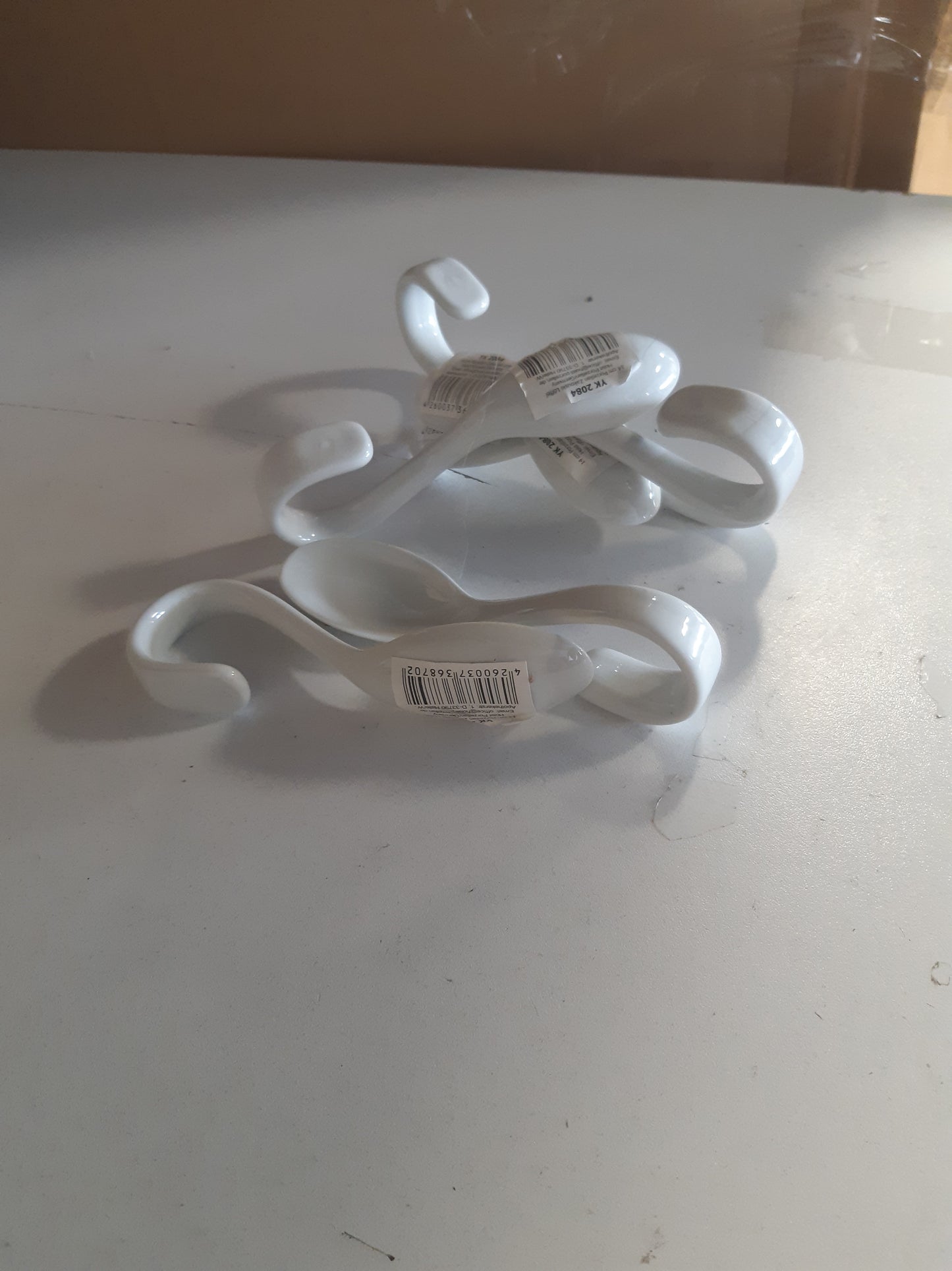 221626 - Lugë për meze Zakouski, 14 cm, të bardha, 6 copë