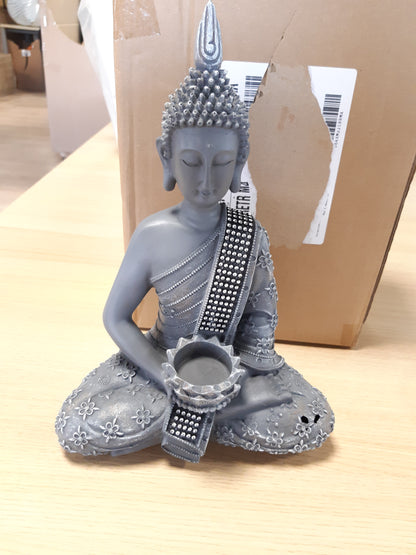 240299 - INtrenDU Figurë dekorative Budës Kineze, 31 cm, me shandan, dekorim Zen, Feng Shui