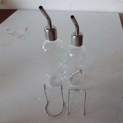 225157 - SHISHE PIJEJE XIKTTK PËR LEPUJ (PAKO ME 2), SHISHE PIJEJE PËR DERRA GUINEA, HAMSTERË, LEPUJ, LEPUJ XHUJ, BREJTËS, REZISTENTE NDAJ DIMRIT, 350ML+180ML