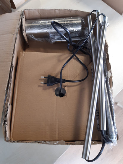 235115 - TRIO LIGHTING Llambë dyshemeje Marley 412400107, metal nikel mat, llamba nuk përfshihet: 1x GU10