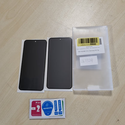 267324 - chejuza Mbrojtës Ekrani për Privatësi për Samsung A55 5g [Pako me 2 copë], Fortësi 9H, Mbulim i Plotë, Xham i Temperuar Anti-Spy, Mbrojtës Ekrani HD