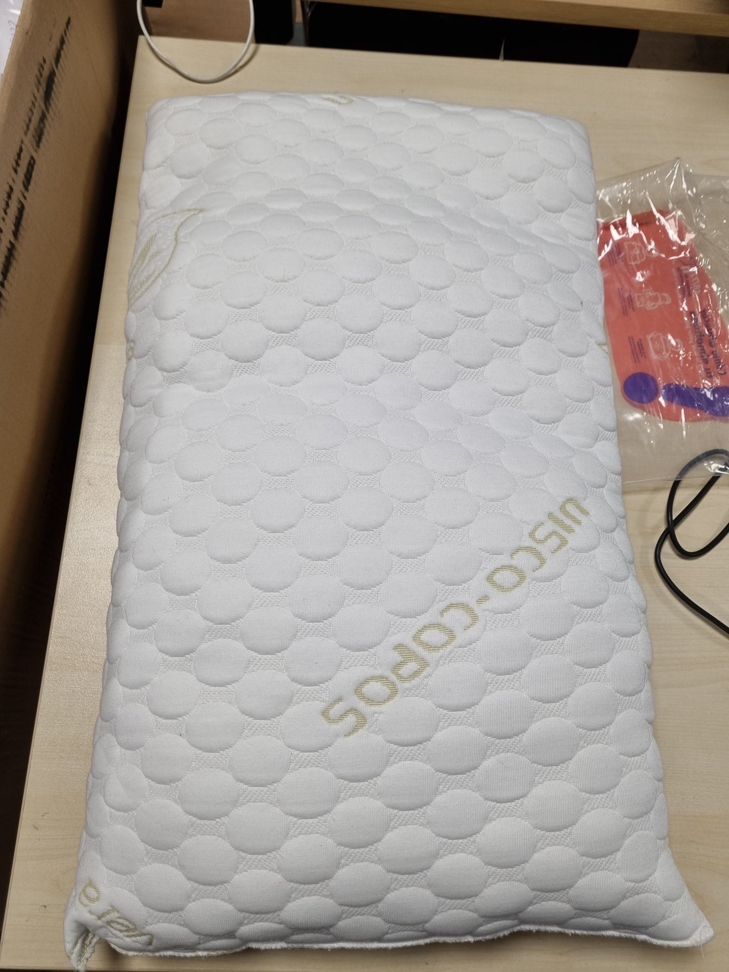 223302 - TODOCAMA Jastëk Viskoelastik Aloe Vera 70 cm, 100% Viskoelastik, Pëlhurë Elastike, Fortësi Mesatare, Termorregulluese, Prodhuar në Spanjë