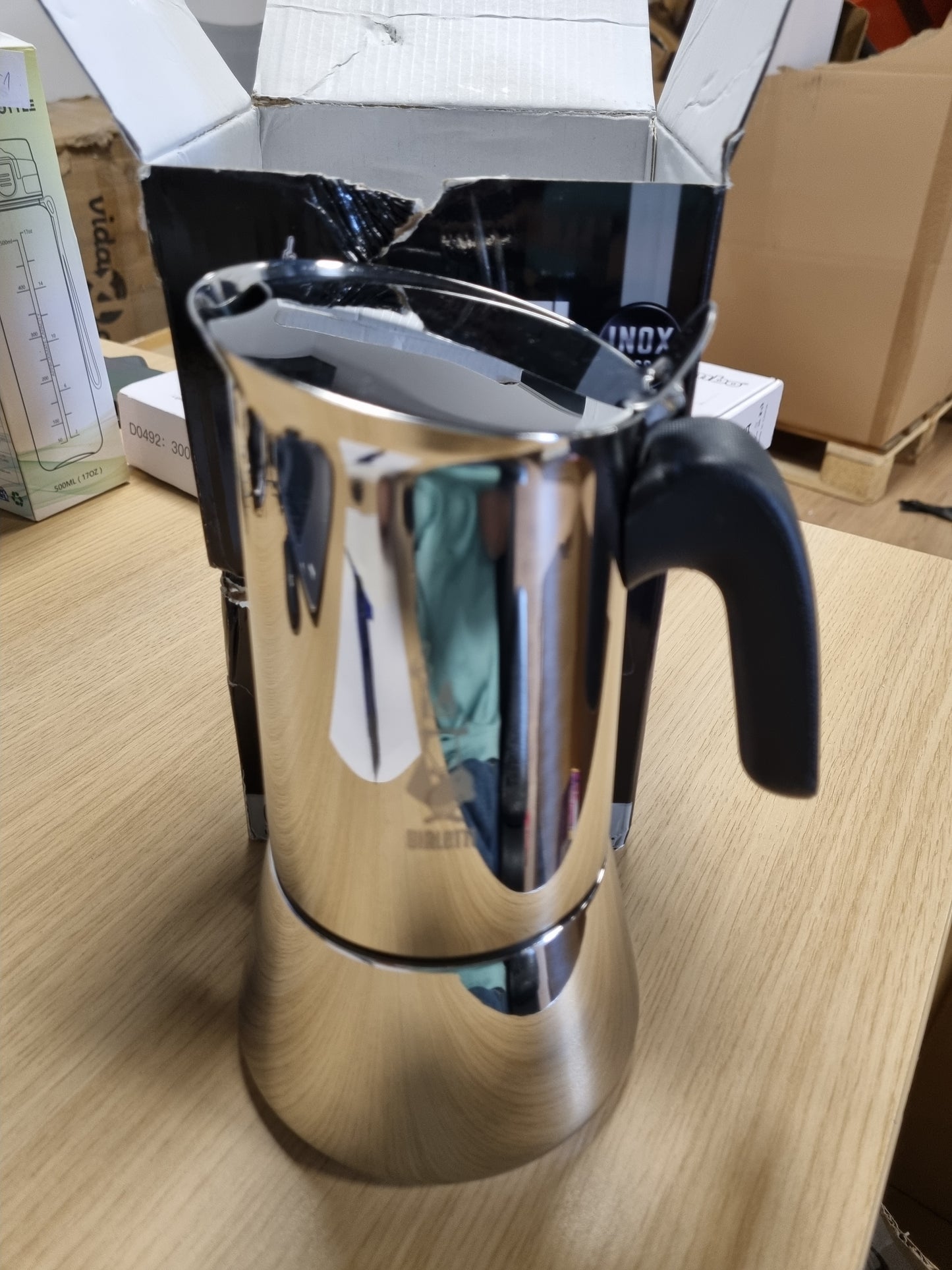 217584 - Bialetti Venus Induction i Ri, Makinë kafeje Espresso, çelik inox, e përshtatshme për të gjitha llojet e sobave, 10 gota (460 ml), Alumini, Argjend