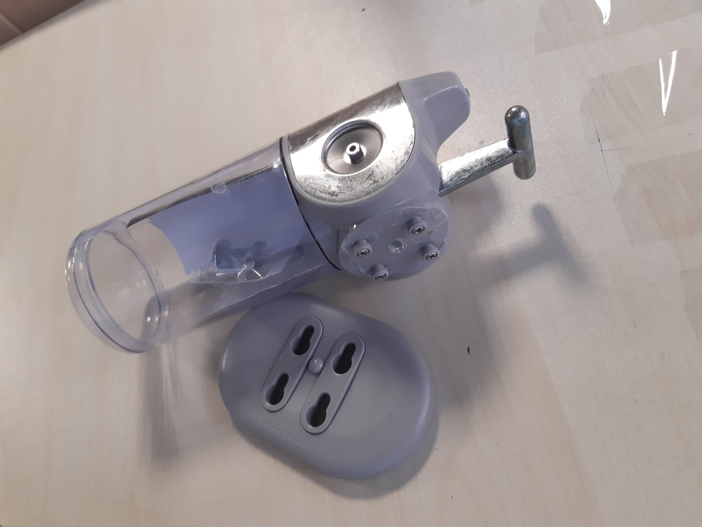 221357 - SIMPLEHUMAN Pompë e Vetme Muri BT1034, Kapacitet 444ml, Dispenser Sapuni i Montuar në Mur, Çelik Inox i Lëmuar