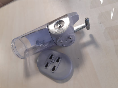 221357 - SIMPLEHUMAN Pompë e Vetme Muri BT1034, Kapacitet 444ml, Dispenser Sapuni i Montuar në Mur, Çelik Inox i Lëmuar