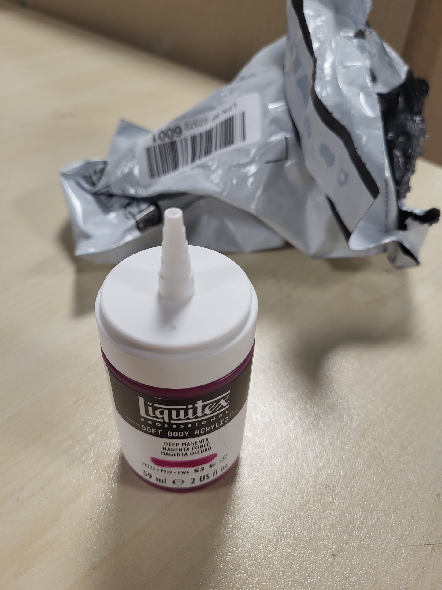 269079 - LIQUITEX 1959300 Bojë Akrilike Profesionale Soft Body, Shishe 59ml, Magenta e Errët, Rezistente ndaj Dritës dhe Moshës