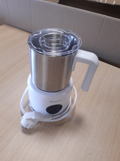 199259 - MORPILOT Shkumëzues Qumështi Elektrik 6-në-1, Kapaciteti 500ml, Fuqia 600W, Për Shkumë të Nxehtë dhe të Ftohtë, Kakao, Qumësht të Nxehtë, i Mundshëm për Lavatriçe, Materiali prej Çeliku Inoks, i Përshtatshëm për Cappuccino, Macchiato, Latte