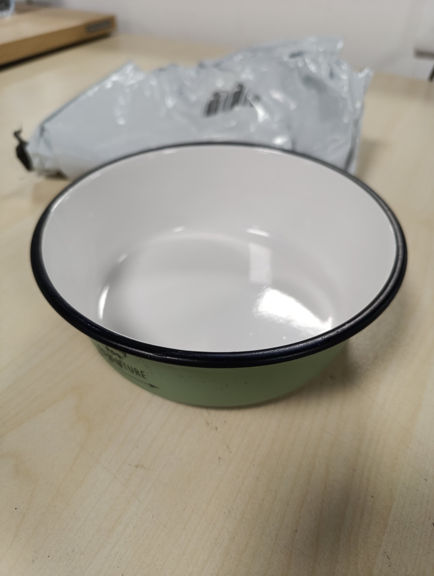 254009 - TRIXIE Tas, smalt/çelik inox - jeshile 0.9 l/ø 17 cm