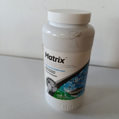 196949 - SEACHEM MATRIX Filtrim Bio Media - Kapacitet i Lartë për Akuariume Detare dhe Ujëra të Ëmbël - 500 ml