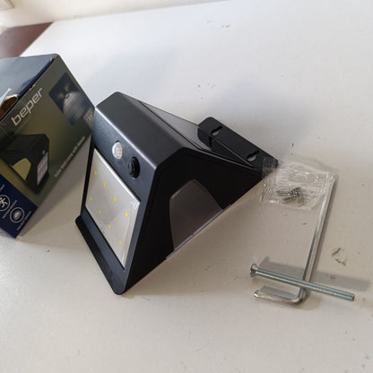 216396 - BEPER Dritë muri diellore pa tel me sensor lëvizjeje, llambë LED, e papërshkueshme nga uji