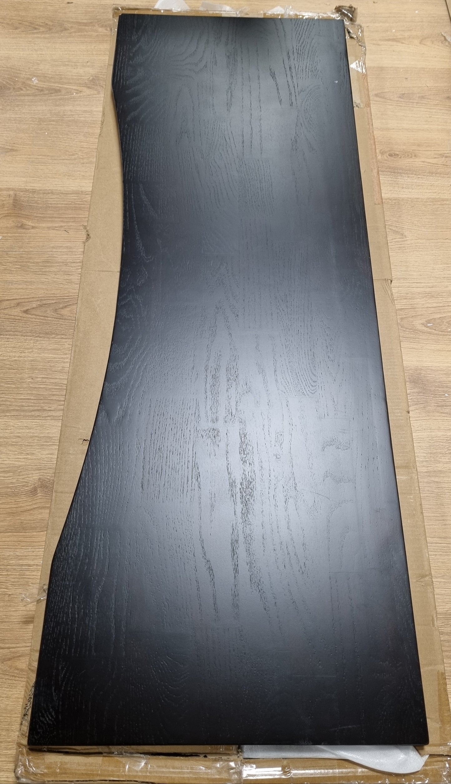 244641 - VIDAXL Sipërfaqe Tavoline Drejtkëndëshe Kafe të Errët 140x50x2,5 cm Dru i Masturbuar Lisi