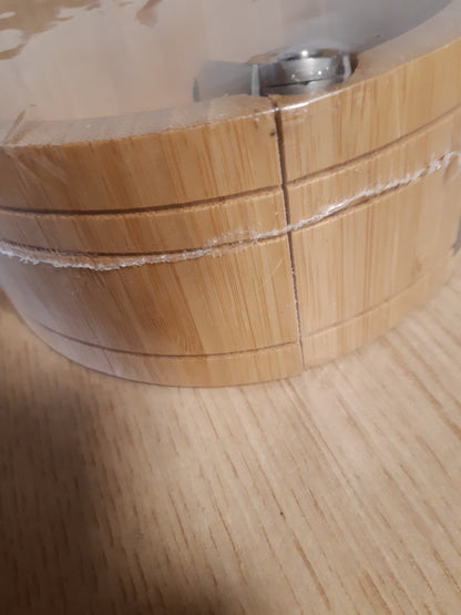 216063 - KESPER Tas me arra dhe arrëthyes, Materiali: Bambu, çelik inox, Ø 17 x H 8 cm