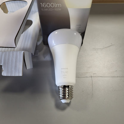 261226 - PHILIPS Hue White E27, pako e vetme, 1600lm, dritë e bardhë e ngrohtë, e errësueshme, kontrollueshme me aplikacionin, e pajtueshme me Amazon Alexa