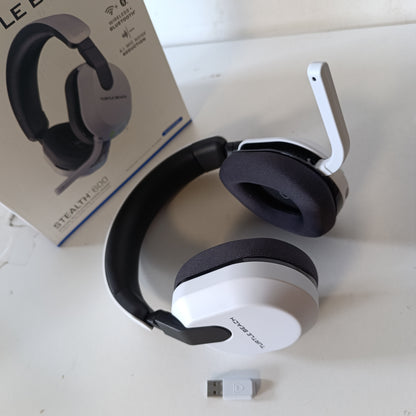 266099 - TURTLE BEACH Konsolë Stealth 600, kufje pa tel për lojëra PlayStation, të bardha, deri në 80 orë, altoparlantë 50 mm, Bluetooth për PS5, PS4, PC