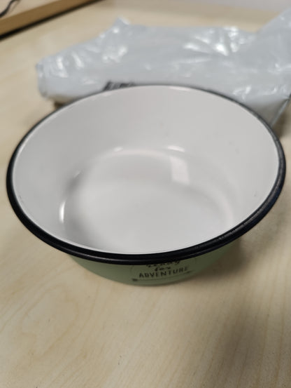 254007 - TRIXIE Tas, smalt/çelik inox - jeshile 0.9 l/ø 17 cm