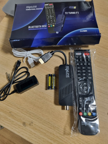 268997 - LEYF Dekoder DVB-T2 Full HD 1080P, HEVC H265 Main 10 Bit, telekomandë 2-në-1, HDMI/AV, USB