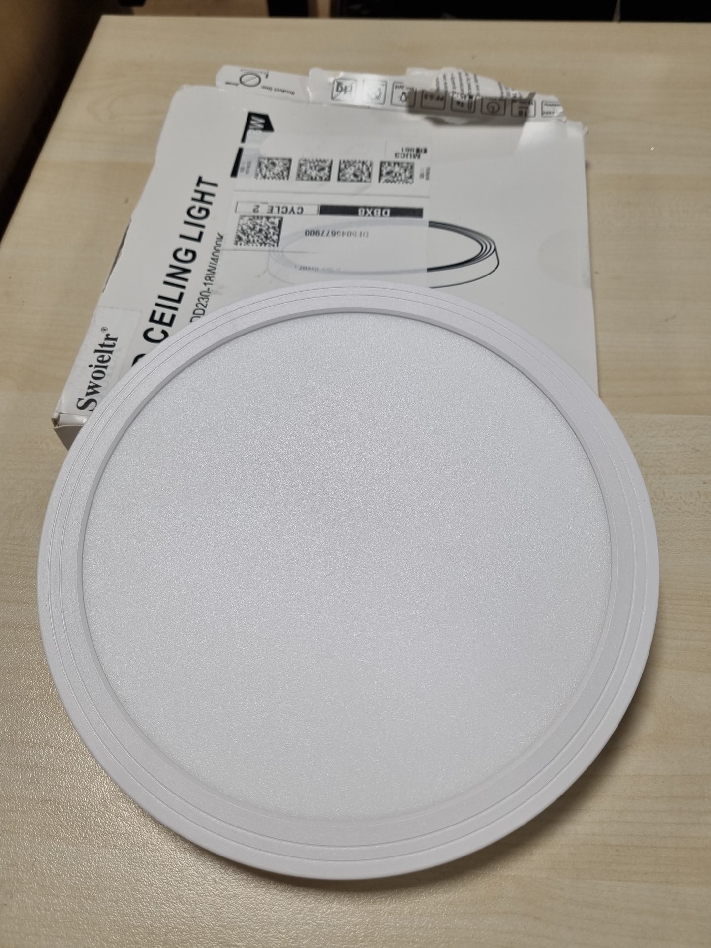 222886 - Llambë tavani LED, 18W, e bardhë 4000K, 1600LM, Ø 223 mm, IP44