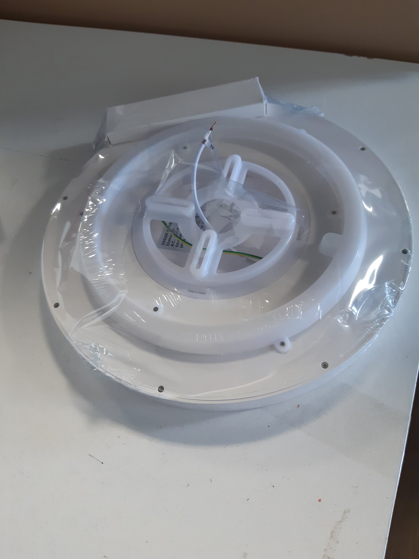 246161 - EASY EAGLE Dritë tavani LED 28W RGB, e pajtueshme me Alexa dhe Google Home, Dritë tavani me errësim, 30CM e bardhë