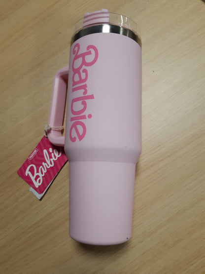 240371 - PALADONE Shishe Barbie H2O, Çelik Inox, Kapak dhe Pipëz për Ujë, Çaj të Ftohtë ose Kafe
