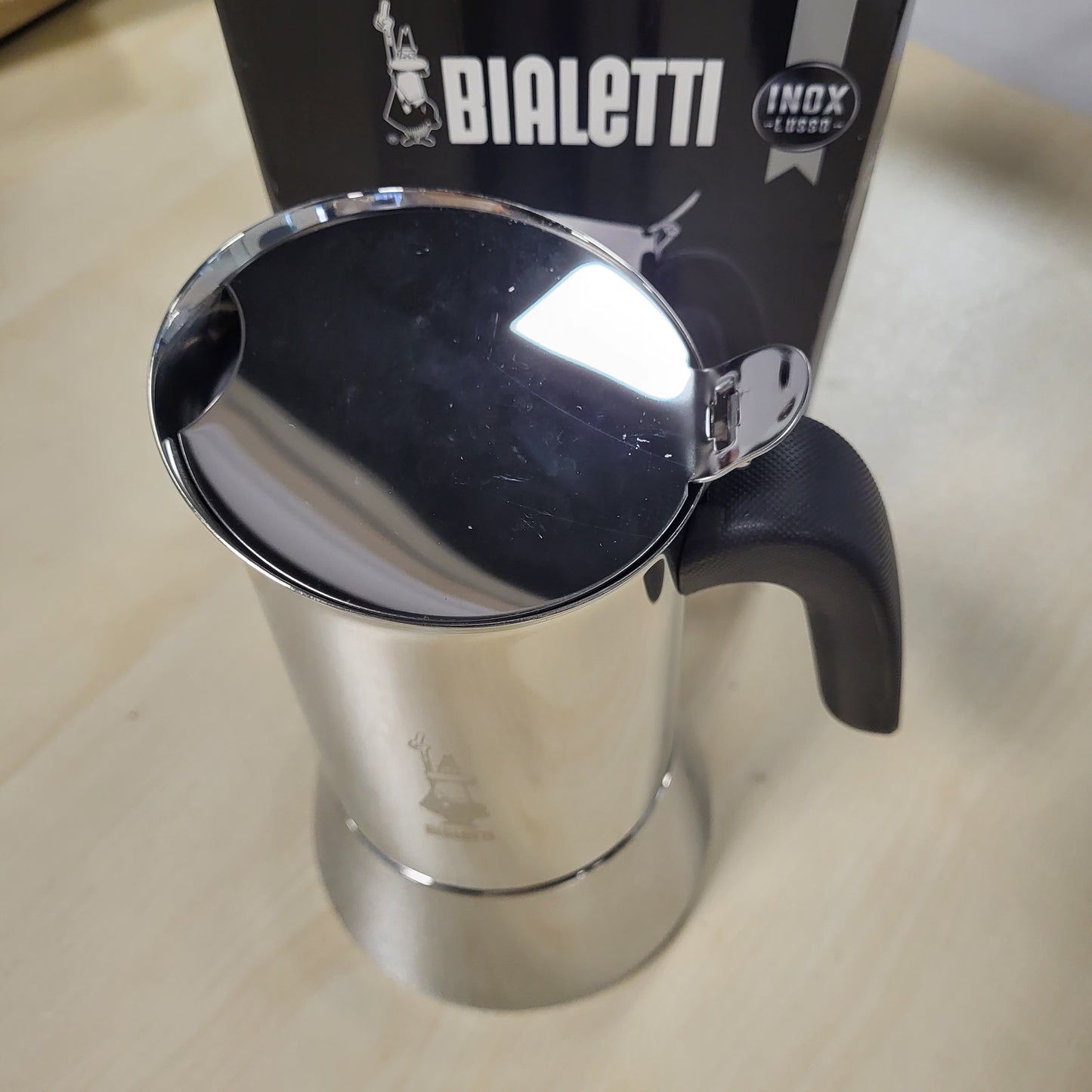260298 - BIALETTI Venus Induction, Makinë kafeje Espresso prej çeliku inox, e përshtatshme për të gjitha llojet e sobave, 10 gota (460 ml), Alumini, Argjend