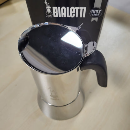 260298 - BIALETTI Venus Induction, Makinë kafeje Espresso prej çeliku inox, e përshtatshme për të gjitha llojet e sobave, 10 gota (460 ml), Alumini, Argjend