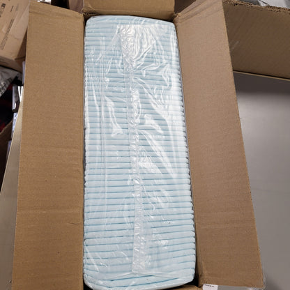 256422 - AMAZON BASICS Mbrojtëse stërvitjeje për qen dhe këlyshë, dizajn me 5 shtresa kundër rrjedhjeve, madhësi standarde, pako me 50 copë, blu