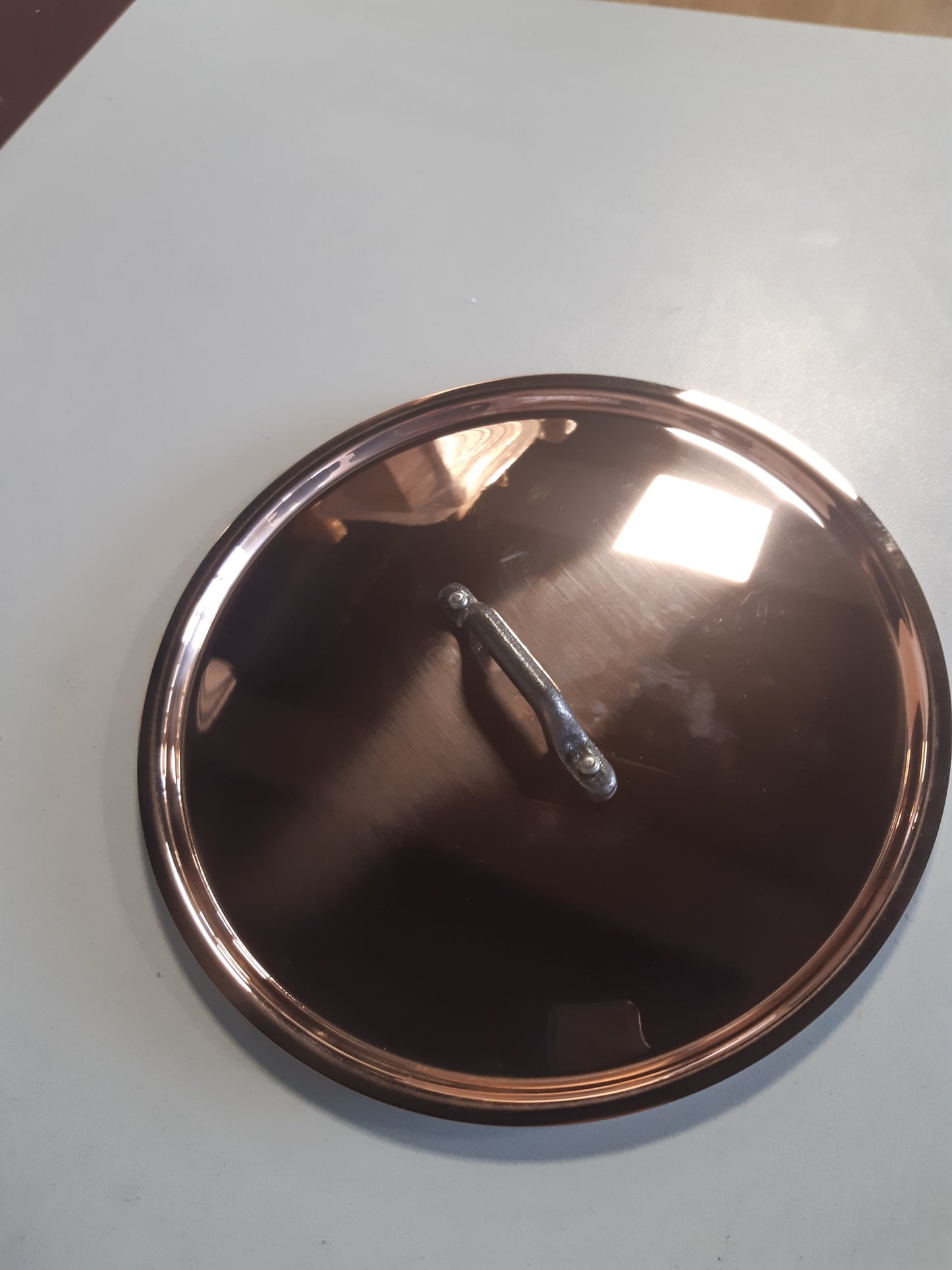 231039 - DE BUYER Kapak bakri-çelik inox me dorezë prej gize ø24