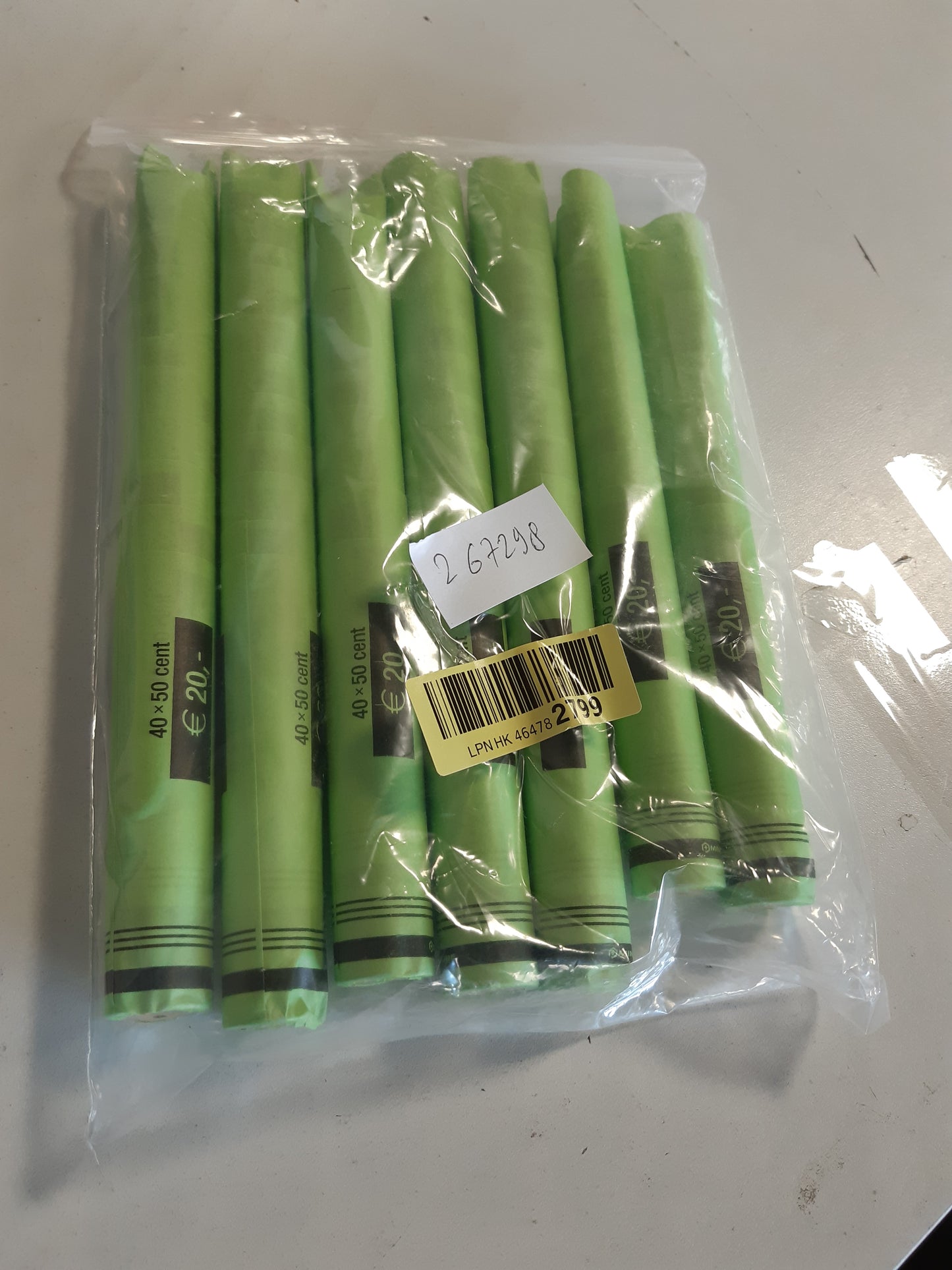 267298 - Tuba letre efektive për monedha 1 euro. Përmbajtja: 80 copë.
