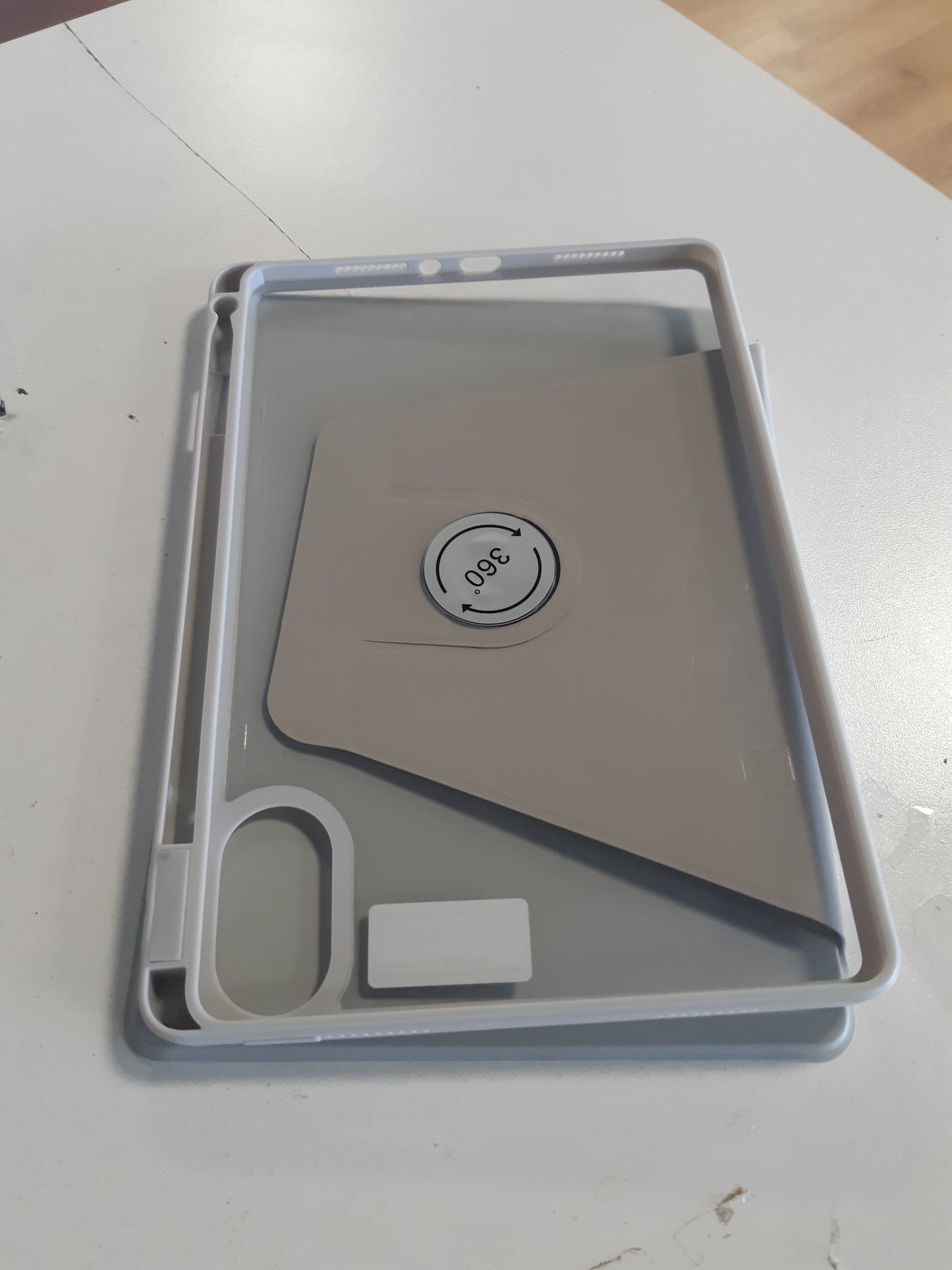 269508 - idudao Mbrojtëse për Xiaomi Redmi Pad 2 11 Inç 2025, me rrotullim 360° dhe shumëkëndësh, gri
