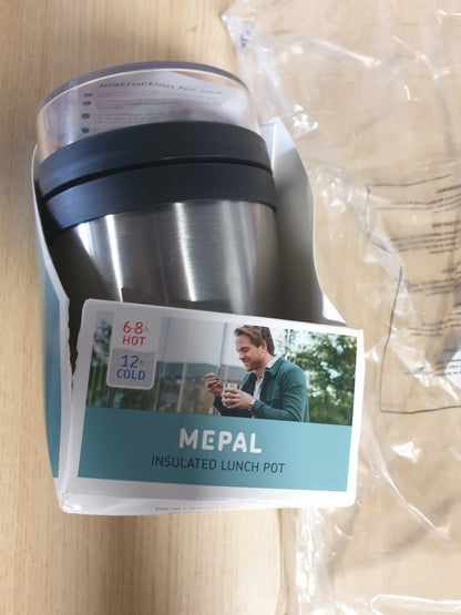 214050 - MEPAL Tenxhere dreke e izoluar, 500 Plus 200 ml, 6-8 orë të nxehtë dhe 12 orë të ftohtë, e zezë