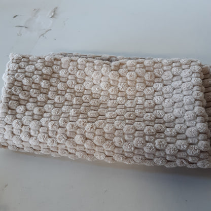 207050 - JOTOM - Mbulesë Jastëku prej Korduroy, Dekorative Boho me Teksturë Flluskë 3D, Për Divan/Dhomë Ndenjeje, Materiali: Kadifeje Korduroy, Madhësia: 40x60cm, Ngjyra: Bezhë