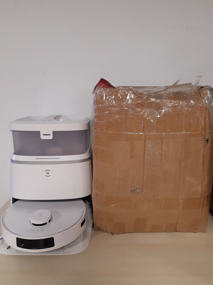 89018 - ECOVACS DEEBOT T30 PRO OMNI, Fshesë me Korrent Robot, me Mop dhe Furçë Zero Ngatërrese, Fuqi Thithjeje 11,000 PA, me Ujë të Nxehtë dhe Larje Inteligjente, Ngjyrë Argjendi
