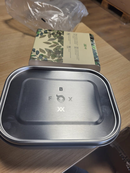 255806 - FOXBOXX Kuti Dreke Premium prej Çeliku Inoks - XL 1400ml - 2 Ndarëse - Vulosje DualCham