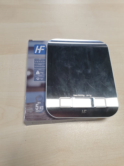 242921 - PESHORE DIXHITALE KUZHINE HOMEFASHION, Platformë Çelik Inoks, Kapacitet 5kg, Precizitet 1g, Ekran LED