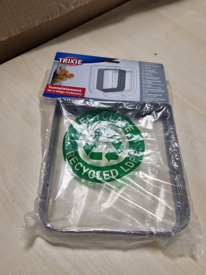 216611 - TRIXIE Element Tuneli Zgjatues për Derën me Lëvizje të Lirë TRIXIE 44232, zgjat thellësinë e instalimit me 27 mm, Plastik, Gri, 44252