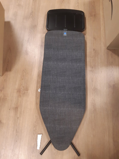 175053 - BRABANTIA Tavolinë Hekurosjeje 134746, në Ngjyrë të Zezë, të Gjerë, Material Xhinse