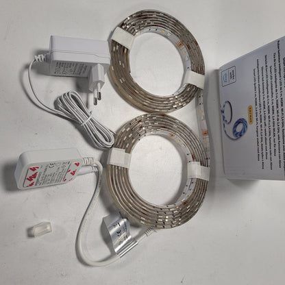 256387 - AMAZON BASICS Shirit ndriçimi inteligjent LED, 5m, RGBW, i pajtueshëm vetëm me Alexa, shumëngjyrësh