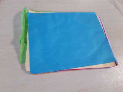206807 - 30 COPË PËLHURË PAMBUKU - Katrorë 20cm x 25cm, Shumëngjyrësh për Qepje, Qëndisje Jorganësh dhe Punime Artizanale, me Lara-Lara