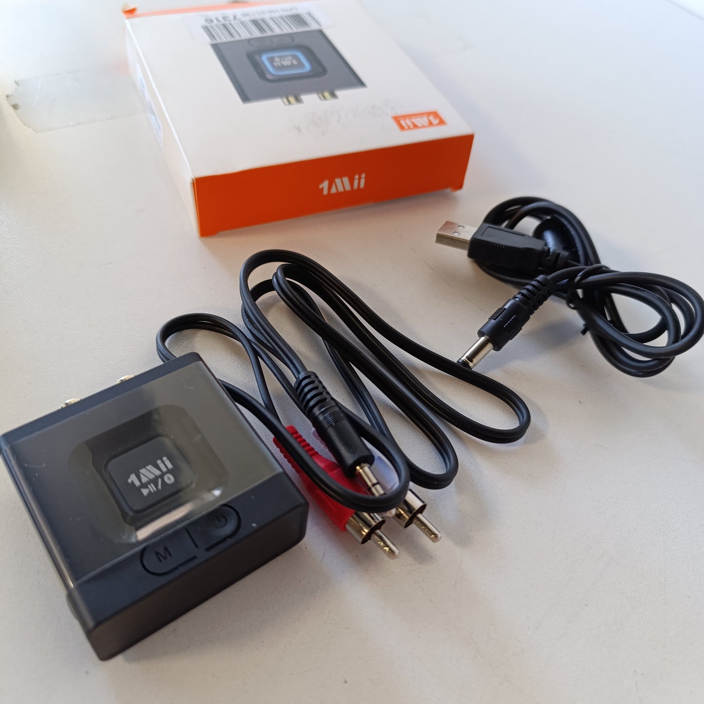 266786 - MARRËS BLUETOOTH 5.1 1MII ML201, PËRSHTATËS BLUETOOTH ME RCA NË 3.5 MM AUX JACK, BATERI E INTEGRUAR