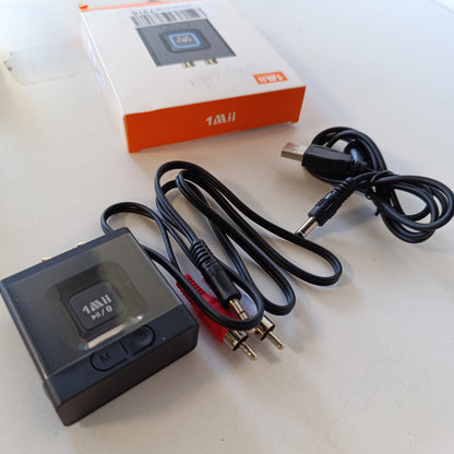266786 - MARRËS BLUETOOTH 5.1 1MII ML201, PËRSHTATËS BLUETOOTH ME RCA NË 3.5 MM AUX JACK, BATERI E INTEGRUAR