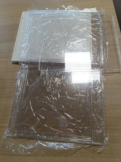 257242 - ROWOOD Vitrinë Ekspozuese prej Akriliku, 29 x 24 x 24 cm, Kuti Ekspozuese Transparente, Rezistent ndaj Pluhurit