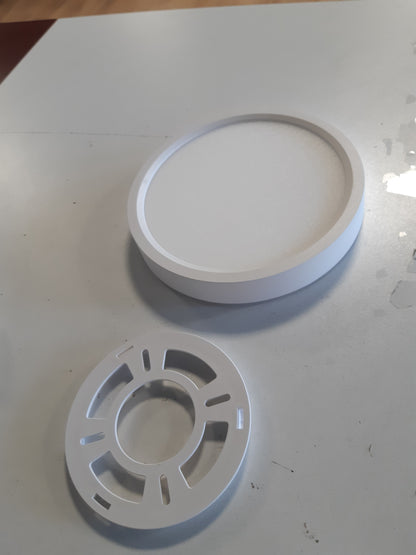 220719 - Llambë Tavani LED slochi, e sheshtë, 3 ngjyra - 3000K/4000K/6500K, IP44, 1500LM, Ø18CM