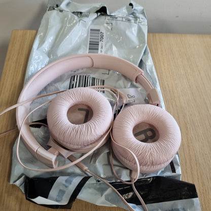 268428 - JBL Kufje Tune 500 On-Ear me Kabllo - Rozë, Telekomandë me 1 Buton, Mikrofon të Integruar, Asistent Zëri